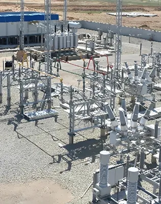 Compact transformer substation