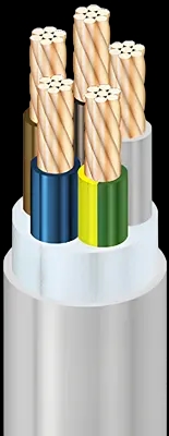 Power cables with PVC or XLPE insulation