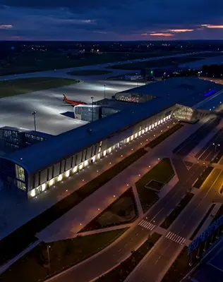 Lviv airport passenger terminal